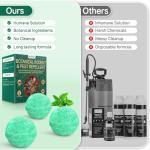 Rodent Mouse Repellent Peppermint Oil, 14 Pack Moth Balls for Mice Rats Deterrent, Natural Pest Control Mothballs for Squirrels, Mole, Skunk, Pets Safe, Indoor and Outdoor Use