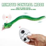 Remote Control Snakes Lifelike Fake Snake Toy Rc Snake Prank Cobra Rechargeable Smart Sensing Interactive Cat Toy with Infrared Controller, Remote & Auto-Sensing Modes, Fun Prank Gifts for Boys Age 6+