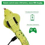 Remote Control Snakes Lifelike Fake Snake Toy Rc Snake Prank Cobra Rechargeable Smart Sensing Interactive Cat Toy with Infrared Controller, Remote & Auto-Sensing Modes, Fun Prank Gifts for Boys Age 6+