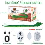 Remote Control Snakes Lifelike Fake Snake Toy Rc Snake Prank Cobra Rechargeable Smart Sensing Interactive Cat Toy with Infrared Controller, Remote & Auto-Sensing Modes, Fun Prank Gifts for Boys Age 6+