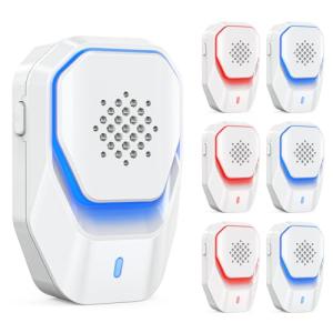 Upgraded 6 Packs Ultrasonic Pest Control Repeller, Electronic Spider Repellent Indoor for Insect Roaches Rodent Ant Bug Mosquito Mouse Repellent Plug in for House Kitchen Garage Warehouse