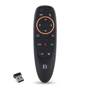 BL Air Mouse Remote Control, Voice Remote 2.4G RF Wireless Remote Control with 6-Axis Gyroscope IR Learning, USB Air Mouse Remote for PC Smart TV Android TV Box HTPC Laptop Projector Android Windows