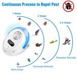 Bectine 2025 Upgraded Mouse Repellent, Ultrasonic Pest Repeller, Home Indoor Pest Repellent for Insect, Roach, Spider, Ant, Bug, Rodent, Mouse, Bugs, Mosquito, Mice, 6 Packs