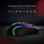 Redragon M612 Predator RGB Gaming Mouse, 8000 DPI Wired Optical Mouse with 11 Programmable Buttons & 5 Backlit Modes, Software Supports DIY Keybinds Rapid Fire Button