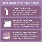 Amazon Basics Flea and Tick Topical Treatment for Large Dogs (45-88 lbs), Unscented, 6 Count (Previously Solimo)