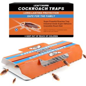 Cockroach Repellent Indoor 20-Pack Roach Traps for Home & Commercial Use, Long-Lasting Insect Trap Control Solution for American, German and Other Major Cockroach Species