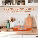 Cockroach Repellent Indoor 20-Pack Roach Traps for Home & Commercial Use, Long-Lasting Insect Trap Control Solution for American, German and Other Major Cockroach Species