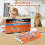 Cockroach Repellent Indoor 20-Pack Roach Traps for Home & Commercial Use, Long-Lasting Insect Trap Control Solution for American, German and Other Major Cockroach Species