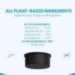 Mosquito Repellent Outdoor Patio, Bug Repellent Outdoor Portable Insect Repeller Rechargeable Mosquito Deterrent Device Camping Hiking (Black, 2 Refills)