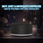 Mosquito Repellent Outdoor Patio, Bug Repellent Outdoor Portable Insect Repeller Rechargeable Mosquito Deterrent Device Camping Hiking (Black, 2 Refills)