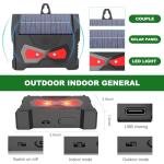 2024 Upgraded Solar Nocturnal Ultrasonic Animal Repeller, 2024 Cat Outdoor, Animal for Dog, Squirrel, Raccoon, Skunk, Rabbit, Fox, Deer, etc for Chicken Coop,Farm,Coyote