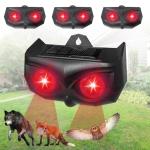 4 Pack Upgraded Solar Nocturnal Animal Repeller,Outdoor Animal Repellent Device with Night Lights for Chicken Coop,Farm,Coyote Deterrent for Fox,Skunk,Raccoon etc.