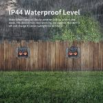 MAGIC CAT 4 Pack Solar Animal Repeller Outdoor, 2024 Nocturnal Animal Predator Deterrent with Red Lights, Waterproof Skunk Deer Coyote Raccoon Squirrel Cat Repellent for Garden Yard Farm Chicken Coop