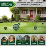 Mole Repellent Solar Powered Ultrasonic, Waterproof Solar Groundhog Repeller Snake & Gopher Deterrent, Spike to Get Rid of Burrowing Rodents, Vole Repellent, Pest Control for Lawn & Garden 4 Pack