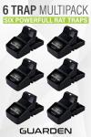 Rat Trap Six Pack - Indoor and Outdoor Traps for Mice, Voles, Rats, Chipmunks - Easy to Set, Powerful Snap, Quick Kill - by Guarden