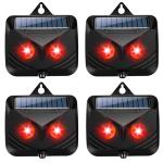 2025 4PACK Solar Nocturnal Animal Repeller Predator Control Light Coyote Repellent Devices with LED Lights Outdoor Night Guard Animal Predator Repellent for Deer,Cat,Coyote from Yard Farm&Chicken Coop