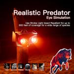 Solar Animal Repeller-Nocturnal Coyote Deterrent with Upgraded Frequency Flashing Lights-Waterproof Deer Repellent Device for Raccoon Fox Skunk-Predator Lights for Chicken Coop Farm Yard Garden (4)