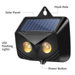 2025 4PACK Solar Nocturnal Animal Repeller Predator Control Light Coyote Repellent Devices with LED Lights Outdoor Night Guard Animal Predator Repellent for Deer,Cat,Coyote from Yard Farm&Chicken Coop