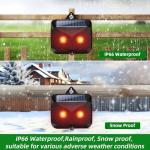2025 4PACK Solar Nocturnal Animal Repeller Predator Control Light Coyote Repellent Devices with LED Lights Outdoor Night Guard Animal Predator Repellent for Deer,Cat,Coyote from Yard Farm&Chicken Coop