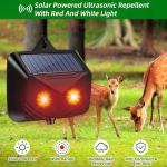 2025 4PACK Solar Nocturnal Animal Repeller Predator Control Light Coyote Repellent Devices with LED Lights Outdoor Night Guard Animal Predator Repellent for Deer,Cat,Coyote from Yard Farm&Chicken Coop