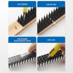 CIIC Bird Spikes, 20 Pack Pigeon Squirrel Raccoon Cat Deterrent Spike Outside Anti Birds Defender Outdoor to Keep Robin Away Roof Fence Window Nest 18.7 Feet(5.7m), Black