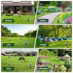 10 Pack Mole Repellent Solar Powered for Lawns, Snake Repellent for Yard, Solar Gopher Repellent Ultrasonic for Outdoor, Get Rid of Mole, Gopher, Snake, Groundhog, Skunk, Voles