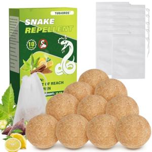 Snake Repellent, Plant Essential Oils to Repel Snake, Snake Repellent for Yard, Lawn Garden, Outdoor Use (1 Count (Pack of 10))