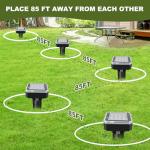 8 Pack Ultrasonic Mole Repellent,Solar Powered Gopher Mole Repellent Stakes for Chipmunks,Snake,Gophers,Voles,Waterproof Sonic Moles Deterrent for Home Garden,Yard(8 Pack)
