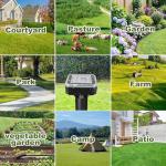 8 Pack Ultrasonic Mole Repellent,Solar Powered Gopher Mole Repellent Stakes for Chipmunks,Snake,Gophers,Voles,Waterproof Sonic Moles Deterrent for Home Garden,Yard(8 Pack)