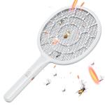 YsChois Electric Fly Swatter, Bug Zapper, Mosquito Zapper Racket | Gold Zone Voltage, Densest 3 mm Mesh, Apple-Like Weight - AA Battery Powered (not incl.) - Indoor & Outdoor Use with Pro Swat Tips