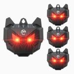 X-octenol Solar Powered Outdoor Racoon Repellent Devices with Flashing Lights, Waterproof Coyote Deterrent Device Energy-Efficient Chicken Coop Predator Protection Scare Away Noctunal Animals