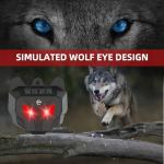 X-octenol Solar Powered Outdoor Racoon Repellent Devices with Flashing Lights, Waterproof Coyote Deterrent Device Energy-Efficient Chicken Coop Predator Protection Scare Away Noctunal Animals