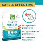 Only Natural Pet Flea and Tick Control for Large Breed Dogs (Over 40 lbs) - EasyDefense Flea & Tick Herbal Squeeze-On Drops - 3 Month Supply (L Sqz.)