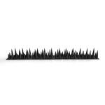 BUGGOFF - Bird & Rodent Spikes, Unique Spike Pattern effecitviely deteres Pesky Pigeons, Squirrels, Raccoons. Installs on Fences, Gates, Roofs, Walls and More! (15 Feet, Black Plastic)
