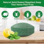 Pest Rodent Repellent, 24 Pack Peppermint Oil for Mice, Mouse, Rats, Spider, Roach, Ant, Bugs, Squirrel, Insect Control Indoor & Outdoor, Natural Mouse Deterrent Replace Traps Family & Pet Safe