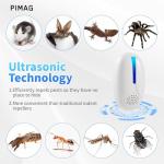 2025 Upgraded Ultrasonic Repellent Indoor, Mouse Traps Insert Plug in, Pest Control Repellent Ant,Roach,Rodent, Mouse, Bugs, Mosquito, Spider, for Home, Office, Warehouse 6 Packs