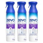 Zevo Flying Insect Killer Spray - Bug Spray for Home Use - Versatile Gnat, Mosquito, Fruit Fly Killer & More - with Rosemary & Cornmint Oil - for Indoor & Outdoor Use (3 Bottles)