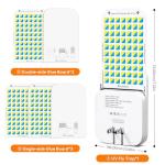 Mosalogic Fruit Fly Traps for Indoors Gnat Trap for House Indoor- 600 Sqft Protection Area UV Fly Insect Trapper for Fruit Flies，Gnat，Mosquito，and Other Flying Insect Plug in Bug Killer White