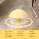 2 Packs Flea Traps for Inside Your Home, with 12 Sticky Discs & 4 LED Bulbs & 2 Electric Wires, Friendly to Pets & Children, Indoor Bed Bug Flea Light Trap Pest Control
