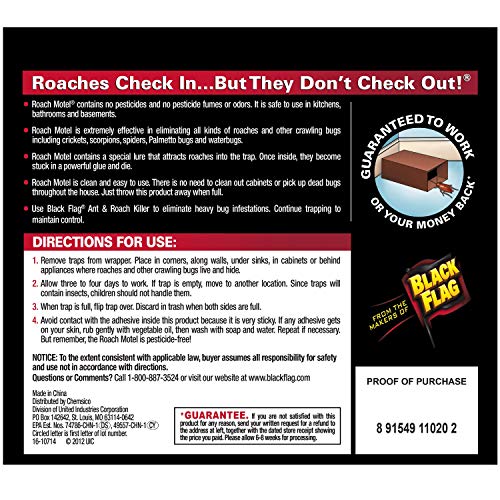 Black Flag Roach Motel Traps, 2ct, 1pk