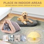 2 Packs Flea Traps for Inside Your Home, with 12 Sticky Discs & 4 LED Bulbs & 2 Electric Wires, Friendly to Pets & Children, Indoor Bed Bug Flea Light Trap Pest Control