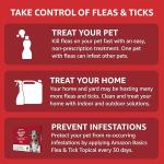 Amazon Basics Flea and Tick Topical Treatment for X-Large Dogs (89-132 Pounds), 3 Count (Previously Solimo)