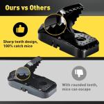 VRXVR Mouse Traps 12-Pack, Indoor Outdoor Use, Small Mice Catchers for Home Indoor, Reusable Mice Trap, Quick-Set Mousetraps for House