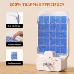 Fly Trap Indoor Plug in – Electric Bug Zapper with Six Light - Silent, Pet Safe & Mess-Free Flying Insect Traps - Gnat Catcher & Fruit Fly Killer for House Home Kitchen Bedroom (1 Device + 1 Refill)