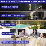 Fly Stick Sticky Fly Traps for Indoors Outdoor 6pk. Non-Toxic Super Sticky Hanging Flies Catcher Paper Tape Strips for Home. Catches All Bugs and gnats. Indoor Outdoor House Flying Insect Trap