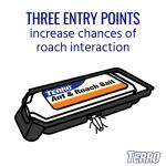 Terro T360 Ant & Roach Bait - Indoor Ant Killer and Roach Killer - Attracts and Kills Ants, Roaches, and Silverfish