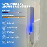 Extermina Flying Insect Trap with UV Light - 24/7 Continuous Catch for House Flies, Fruit Flies & Gnats - 5 Refills Included