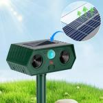 2 Pack 2025 Ultrasonic Animal Repellent Outdoor Cat Repellent Devices Solar Animal Repeller Motion Activated Deterrent to Scare Deer Squirrel Rabbit Raccoon Skunk for Yard Lawn Outdoor