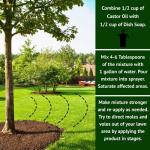 Nature's MACE Mole and Vole Mace, Mole Deterrent for Yard, 1 Gallon, 100% Pure Castor Oil, Lawns, Mole Repellent, Stop Tunneling, Mole Remover Treatment, Castor Oil Repellent, People, Pet, Plant Safe