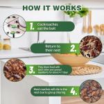 24 Pack Cockroach Gel Bait & Roach Killer Indoor for Home, Powerful Roach Repellent Bait Trap Infestation Solution, Easy to Use Cockroach Deterrent Indoor Outdoor for Kitchen Home RV Corner Pet Safe